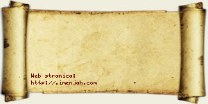 Janko Debelnogić vizit kartica